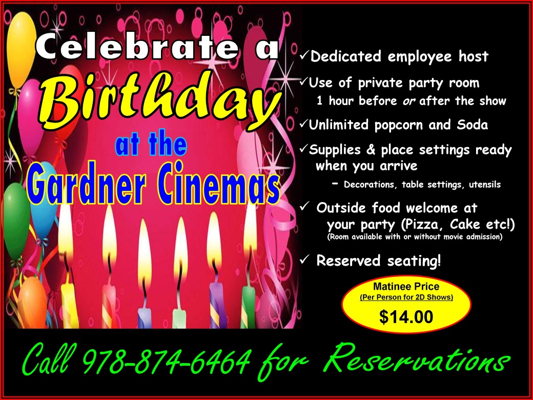 Birthday Party Prices